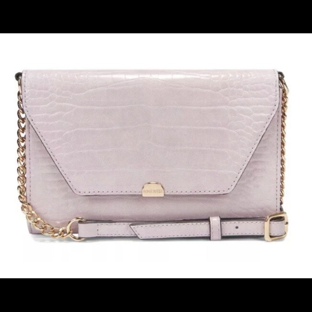 Nine West Astoria Crossbody Wallet New Lilac.